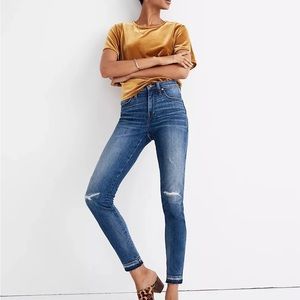 Madewell 9” high rise skinny jeans size 28